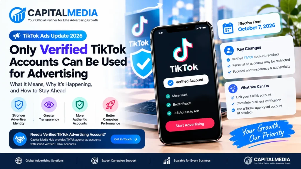 Tiktok Ads Update 2026 Verified Tiktok Account Required
